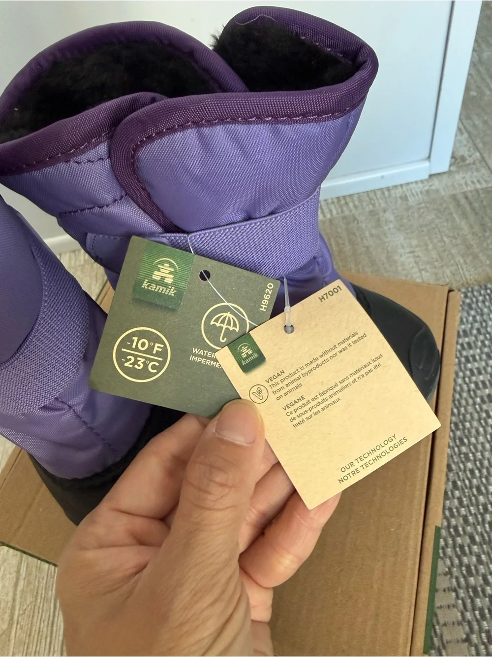 NIB Kamik snowbug fleece lined Snow Boots